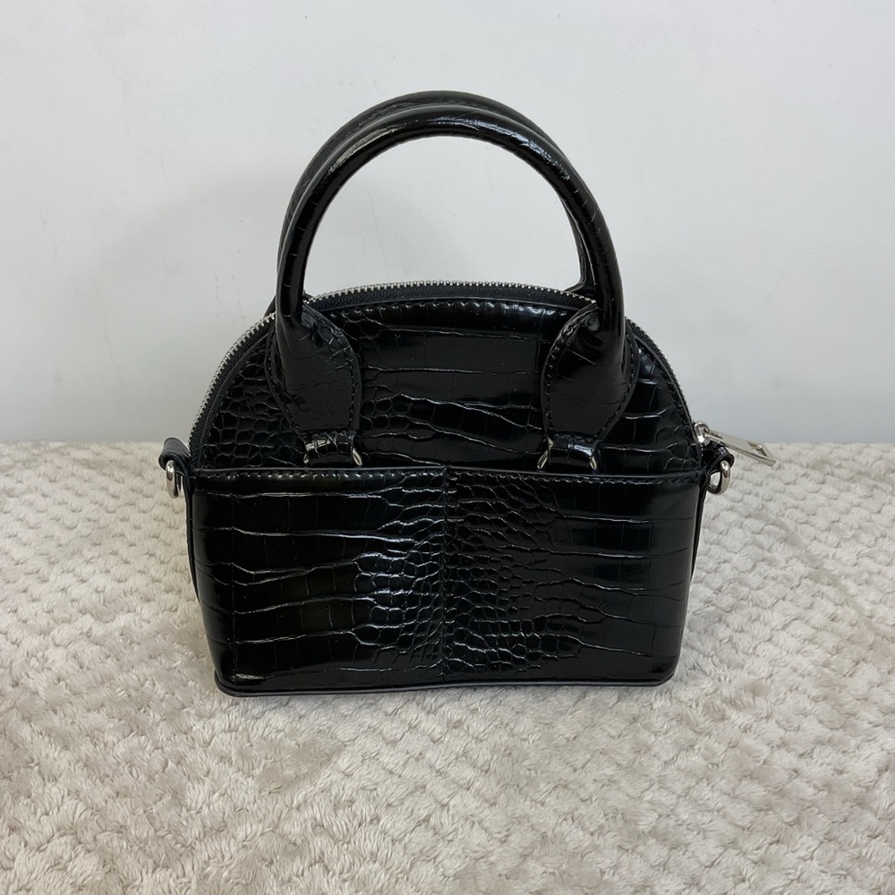 Zara Black Animal Embossed Mini Bag